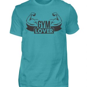 T shirt azzurra gym lover - Camicia da uomo-1242